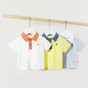 宝宝polo衫夏季婴幼儿上衣翻领，男小童衣服纯棉，1岁婴儿短袖t恤夏装