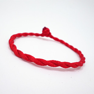 手工编织男女情侣本命年红绳，手链简约平结幸运手绳买一送一