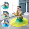 儿童傣族舞蹈演出服装，女童孔雀舞服艺考等级，包臀民族舞表演服