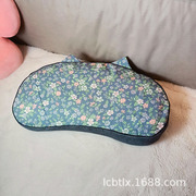 猫肚枕猫耳朵荞麦枕护颈椎，专用枕头枕芯，套老粗布纯棉小碎花草枕套
