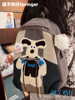 日系少女学生书包女韩版可爱小狗，高中初中女生双肩包大容量背包潮