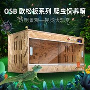 爬宠饲养箱陆龟刺猬蜥蜴爬虫盒加热恒温保温冬眠玻璃OSB宠物箱子