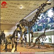 仿真马门溪龙骨架化石长米大型长脖子W恐龙化石道具