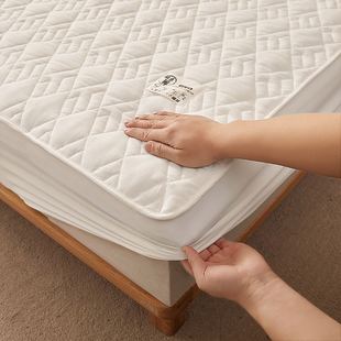 a类纯棉床笠抗菌夹棉加厚单件，保护罩席梦思床罩防滑固定床罩全包