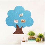 创意大树毛毡软木板留言板照片墙背景墙贴幼儿园作品展示板公告栏