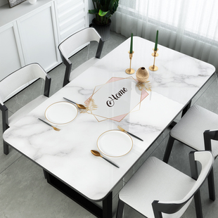 餐桌垫软玻璃pvc桌布，轻奢高级感防水防油免洗茶几高档桌子布客厅