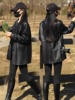 2023秋休闲皮衣外套，女士韩版机车服，宽松时尚黑色小西装pu夹克