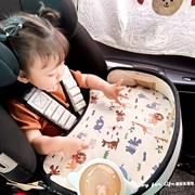 韩国genietray儿童汽车载安全座椅，托盘婴儿推车多功能餐盘收纳桌