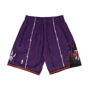猛龙队紫色麦迪麦蒂文斯卡特1998-99年SW复古球裤MN篮球短裤