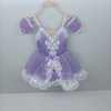 儿童定制款芭蕾舞裙专业版紫色蓬蓬裙演出纱裙舞蹈表演服比赛舞裙