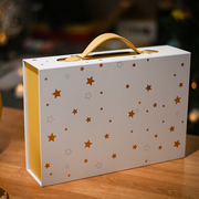 手提式礼盒空盒烫金盒伴手礼盒创意包装生日礼盒空盒仪式感