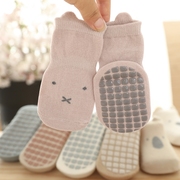 婴儿童地板袜子春秋夏季纯棉薄款宝宝，室内防滑男女幼儿隔凉学步袜