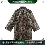 韩国直邮gaenie23fwf6956943豹纹图案细节，长款衬衫