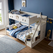 儿童高低床子母床拖床实木上下床现代简约木床小户型上下铺双层床