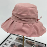 高品质夏季防紫外线大檐防晒遮阳帽子太阳帽布帽盆帽渔夫帽女时尚