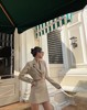 泰国设计师设计 Ame 露腰通勤高腰西装OL风职业连体裙裤