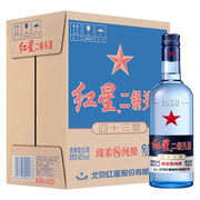 北京红星二锅头43度蓝瓶绵柔8陈酿750ml*6瓶 整箱装 清香型白酒