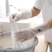 W丁腈橡胶手套洗衣防水塑胶家用清洁防滑耐用厨房洗碗d
