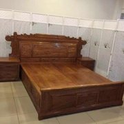红木大床黄花梨双人床雕刻兰亭序大床新中式家具结婚床全实木大床