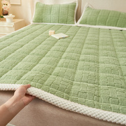 床垫软垫家用加厚牛奶珊瑚，绒榻榻米褥子单人学生，宿舍可折叠床垫子