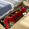 红玫瑰50*200cm地毯地垫防滑垫床边毯厨房垫飘窗垫