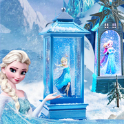 迪士尼爱莎公主冰雪奇缘生日礼物女生水晶球音乐盒八音盒艾莎儿童