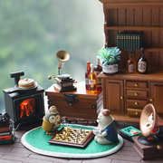 微缩国际象棋模型迷你欧式家具，12分娃娃屋造景摆件，装饰场景小摆件