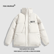 fogmurua2024美式高街1977加厚棉服情侣冬季棉上衣外套男女