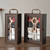 烤漆木盒红酒包装礼盒高档定制葡萄酒箱盒子单双支空盒通用