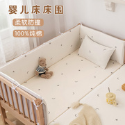 婴儿床床围软包防撞宝宝床上用品，套件可拆洗儿童拼接床护栏围挡布