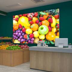水果店蔬果生鲜图案超市专用灯箱广告牌发光灯片软膜卡布防水灯牌