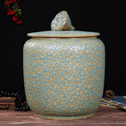 景德镇陶瓷米缸米桶储米箱10kg20斤装带盖密封桶家用防潮防虫米罐