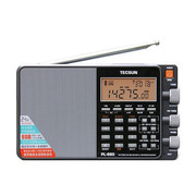 Tecsun/德生 PL-880全波段DS数字调谐收音机锂电池充电便携黑色