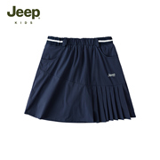 jeep吉普女童半身裙2023夏季儿童，洋气百搭短裙女孩运动风裙子