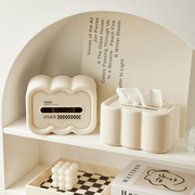 纸巾盒家用高档奶油风云朵创意宿舍桌面客厅茶几壁挂式收纳抽纸盒