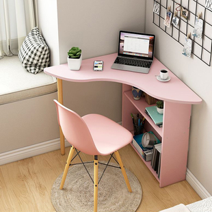 L型小型书桌转角电脑台式桌拐角桌子靠墙角落卧室家用学生学习桌