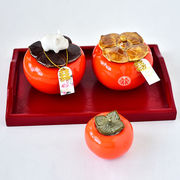 大号中式陶瓷创意柿子喜糖罐，糖果包装盒结婚糖盒盒子伴手礼