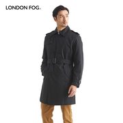 伦敦雾风衣男士休闲翻领双排扣大衣可脱内胆中长款英伦风上衣外套