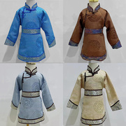 儿童蒙古袍男童蒙古族服装长袍草原旅游拍照服装舞蹈演出服民族风