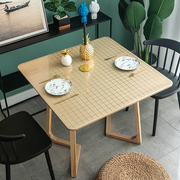 方桌桌布防水防油防烫免洗pvc不透明塑料桌布北欧正方形桌垫