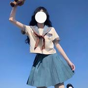 JK制服套装裙子少女夏装2024初中高中学生学院风水手服连衣裙