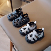 宝宝夏季凉鞋男童学步鞋婴儿鞋子小童儿童鞋软底运动凉鞋男宝3岁0