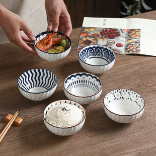 日式陶瓷碗家用2023特别好看的米饭碗小碗餐具套装礼盒装送礼
