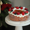仿真水果面包 奶油花环造型蛋糕 烘焙店假面包模型 美食摄影道具