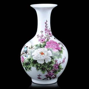 高档 景德镇陶瓷器花瓶 现代时尚家饰工艺品摆件 家居客厅装