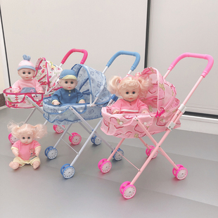 儿童玩具推车带娃娃发声男女童，女孩过家家玩具手推车宝宝生日礼物