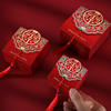 中国风结婚礼喜糖盒子创意中式小糖果包装回礼盒婚庆纸盒红色空盒