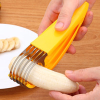 不锈钢香蕉切片器火腿肠切片神器，花样水果切香蕉切香肠黄瓜切片器