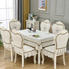 餐桌布艺欧式餐椅垫套装，家用长方形桌布，北欧四季通用防滑椅子套罩