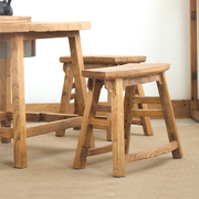 老榆木小凳子实木小板凳，创意中式换鞋凳摘菜凳家用凳子儿童矮凳子